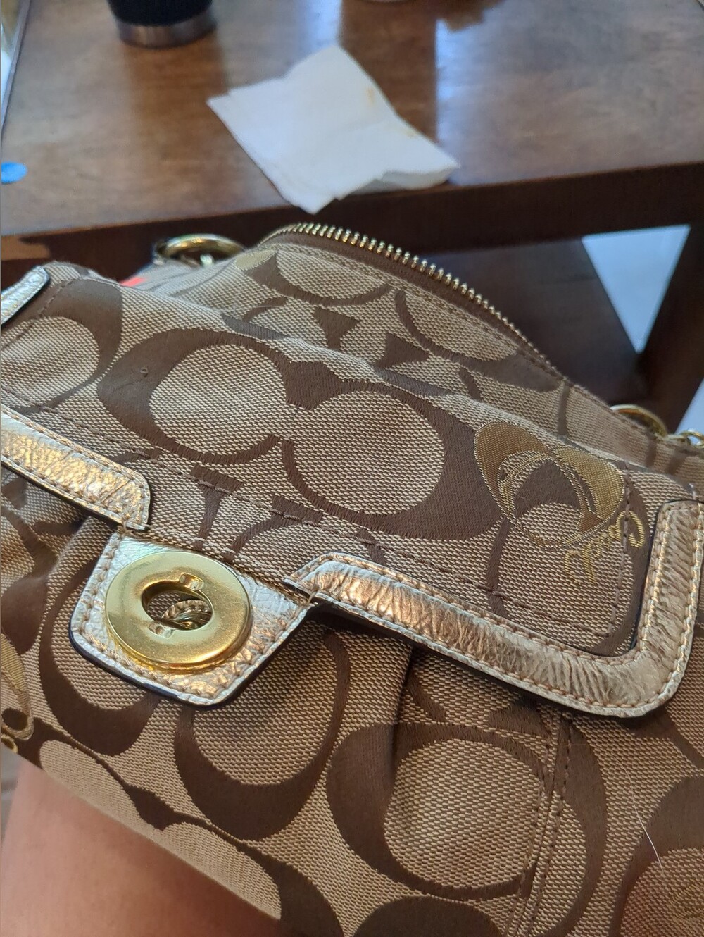 NWOT with Satin Storage Bag COACH GROOVY POPPY #J1193-18756 - Picture 2 of 8